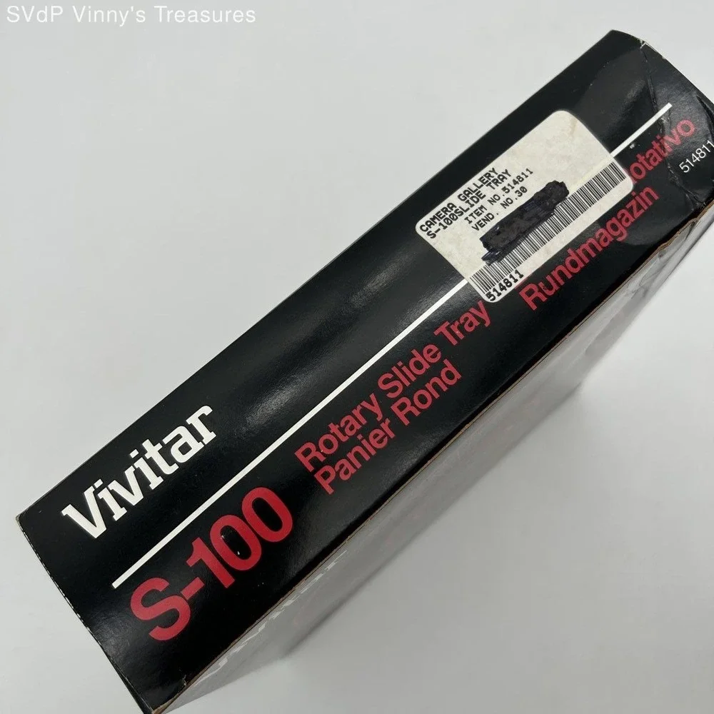 Vintage Vivitar S-100 Rotary‎ Slide Tray 100 Capacity 2x2 Slides NOS New Box